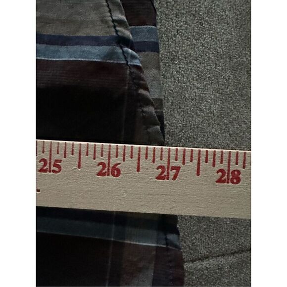 7 Diamonds Button Front Black Pearl Snap LS Western Plaid Shirt Mens Large - Picture 10 of 12